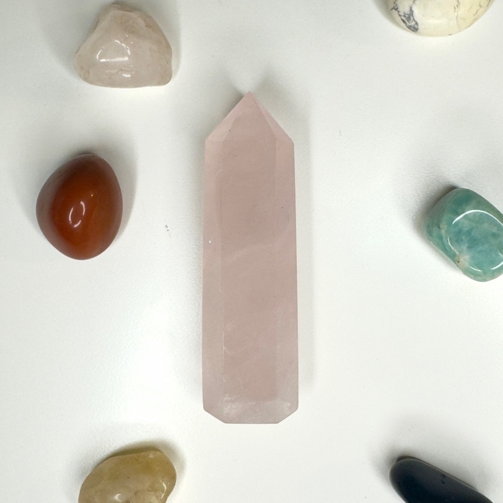 Rose Quartz Tower Point Crystal